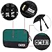 Hynes Eagle Travel Universal Cable Organizer Electronics Accessories Cases for Various USB Phone Charger and Cable Green Black
