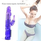 Unpara Wonderful 10 Frequency V ibrating + 360 Degrees Rotation Multispeed S timualtion Perfect Body M assager (Purple)