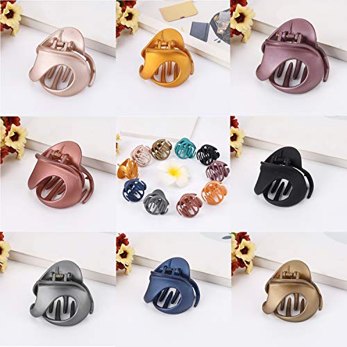Hair Claw Clips,Fascigirl 10PCS Jaw Clips Vintage Non Slip Simple Irregular Hair Clamps Fashion Claw Clips Hair Accessories For Women Girls