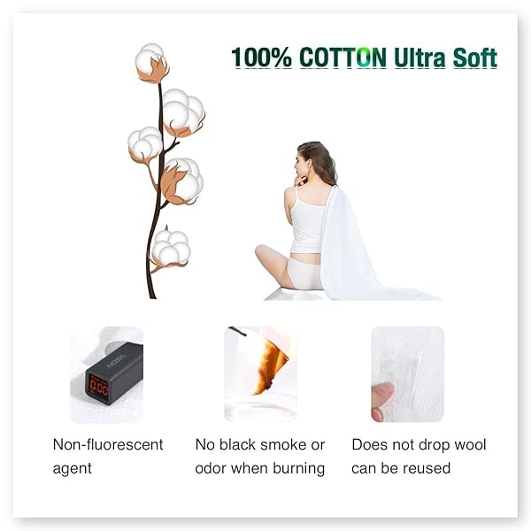 UHONEY COMPRESSED TOWEL SET,TOWEL TABLETS SET,DISPOSABLE TOWEL SET:REUSABLE THICKER 2PCS 55X28 + 4PCS 24X11 INCHES TOWELS