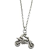 通用 Cute 3D Mini Dirt Bike Necklace for Man Woman Motorcross Sport Lover Motorcross Charm Jewelry