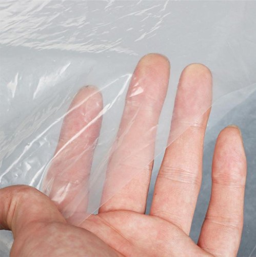 Greenhouse Clear Plastic Film Polyethylene Cover 4 Year 6 Mil 12ft X 25ft