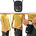 Travel Wallet RFID Safe Pouch - As Neck Stash Or Hidden Waist Belt Stash (Black)