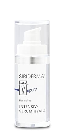 SIRIDERMA Pure Basisches Intensiv-Serum Hyal4 | Ohne Duftstoffe | 30 ml | Veganes Feuchtigkeitsserum | Mit Hyaluron und Rosen