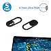 sunshot Webcam Cover 0.7mm Thin - Magnet Slider Camera Cover - Protects Your Privacy, Stops Webcam Spying, Fits Smartphone Laptops Macbooks PCs Tablets and All-in-one desktops (Black(5pack))