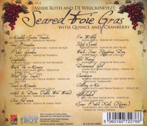 Asher Roth Seared Foie Gras With Quince And Cranberry By Asher Roth Amazon Co Uk Music