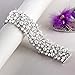 VIQIV Bling Bands for Compatible with Apple Watch 38mm 40mm 41mm 42mm 44mm 45mm Iwatch Series SE 7 6 5 4 3 2 1, Diamond Rhinestone Stainless Steel Metal Bracelet Wristband Strap for Women