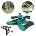 Lawn Sprinkler 2 Water Sprinklers Head For Lawns Garden Yard Outdoor Automatic 360 Rotating Sprinklers Lawn Irrigation System Oscillating Rotary High Impact Sprinkler System - Up 3600 sqft Coverage