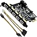 Mailiya PCI-E to USB 3.0 5-Port PCI Express Expansion Card and 15-Pin Power Connector, Mini PCI-E USB 3.0 Hub Controller Adapter with Internal 20-Pin Connector - Expand Another Two USB 3.0 Ports