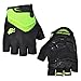 FIRELION Mens Cycling Gloves，Half Finger Bike Glove，MTB DH Road Bicycle Gloves，Padded Shock-Absorbing Anti-Slip Breathable Short Sports Gloves Unisex