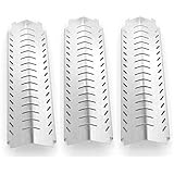 3 Pack Stainless Steel Heat Plate Replacement for Kirkland 463230703, Front Avenue and Charbroil Terrace Series, Designer Series, 463240804, 463241804, 463230603 Gas Grill Models