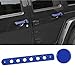 Opall Grab Handle Inserts Cover+Push Button Knobs Cover Trim for 2007-2018 Jeep Wrangler JK & Unlimited 5PCS Blue