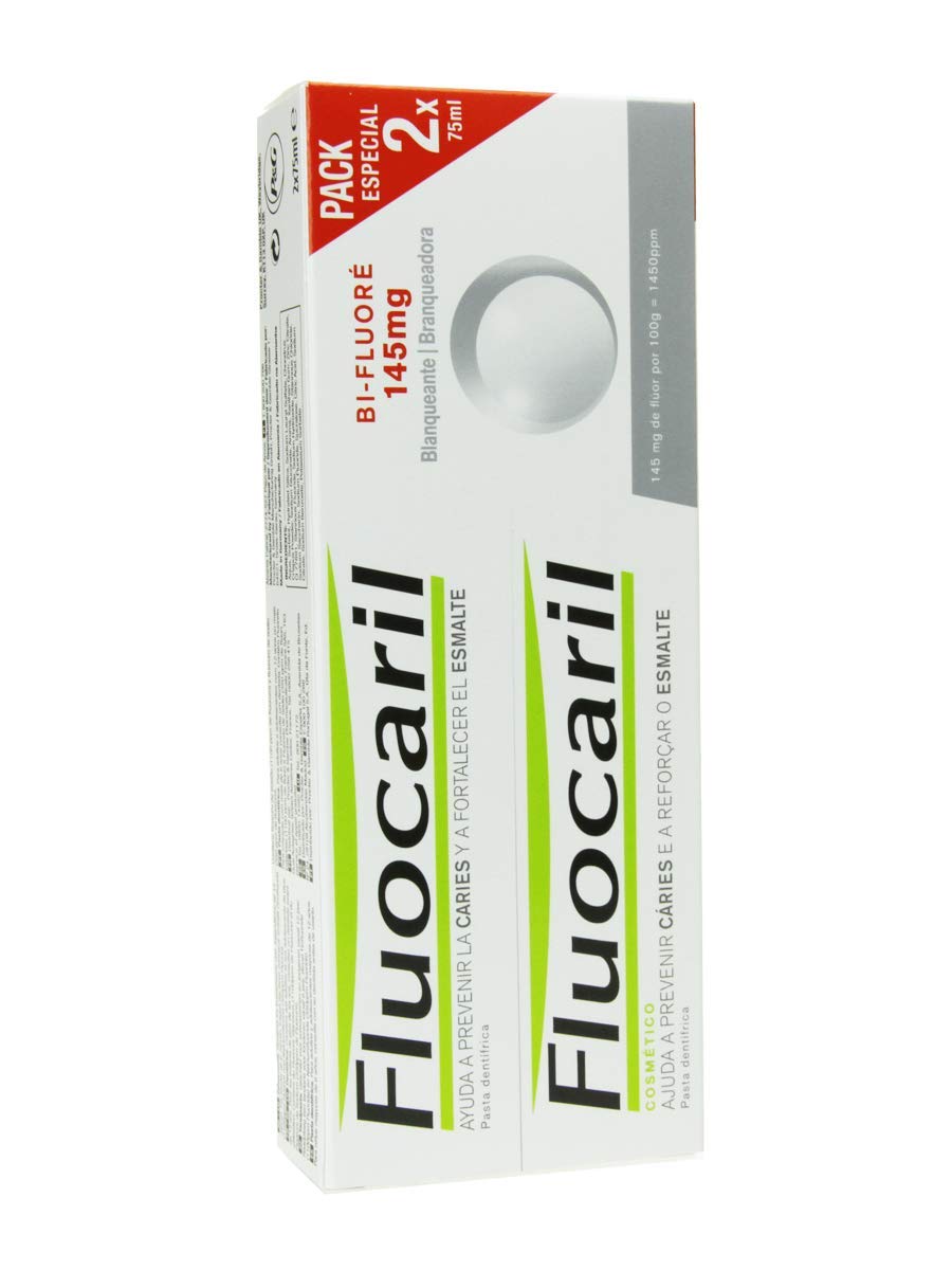 Fluocaril Bi-Fluorinated Whiteness Toothpaste 2 x 75ml
