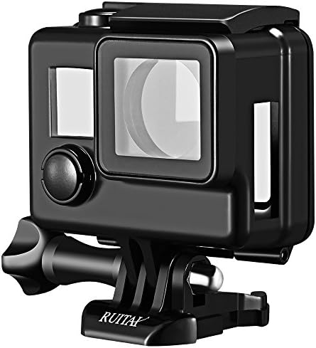 Skeleton Housing, RUITAI Side Open Protective Blackout Housing Case with Touch Backdoor for GoPro Hero 4 Sport Camera