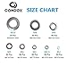 Comdox 360Pcs 8 Sizes Stainless Steel Flat Washers Assortment Set (M2 M2.5 M3 M4 M5 M6 M8 M10)