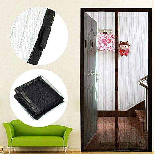 RD Lane Magnetic Screen Door, Full Frame Velcro. Close Automaticlly Mesh Curtain Keeps Bugs &amp; Mosquitoes Out, Lets Cool Breeze In Fits Door Openings up to 34"x82" MAX