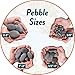 Mexican Beach Pebbles | 20 Pounds of Smooth Unpolished Stones | Hand-Picked, Premium Pebbles for Garden and Landscape Design | Black, 2 Inch - 3 Inch