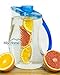 +New Design+ 3.2 Qt Fruit Infuser Water Pitcher 101 Oz BPA Free Acrylic Easy to Use Fruit Infusion Water Pitcher Large Enough to Use to Fill Multiple Fruit Infused Water Bottles