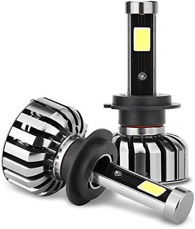 LOSKA LED Headlight Kit Bulbs COB LED Chips 8000Lm-80w-6000K Cool White 2017 Upgrade Version H7