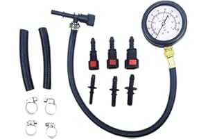 13x Fuel Pressure Test Kit Fuel Pressure Gauge 0-100PSI Fuel Injection Pump Pressure Tester Gauge Kit for Car Motorcycle Truc