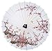 Luna Bazaar Cherry Blossom Parasol, 33-Inch - Chinese/Japanese Paper Umbrella - for Weddings and Personal Sun Protection