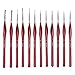 Detail Brush Set - 12 Professional Synthetic Miniature Brushes with Fine Points & Comfortable Triangular Handles | Detailed Painting Supplies for Acrylic, Watercolor, Oil & Small Mini Art