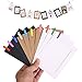 Woaiwo-q 20 Pack Wall Deco DIY Paper Photo Frame with Mini Clothespins - Fits 4