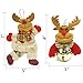 PeachLeafTuzico 12Pcs Christmas Tree Bell Ornaments, Chrismas Bell Decorations, Christmas Hanging Ornaments, 8 Christmas Bell Ornaments & 4 Christmas Dance Ornaments, Snowman/Old Man/Bear/Reindeer
