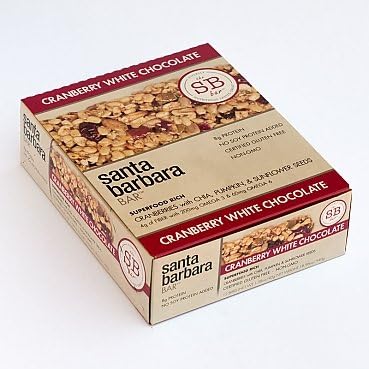 Santa Barbara Cranberry White Chocolate Bar, 1.58 Ounce -- 12 per case.