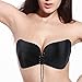 ZuLves Adhesive Bra Strapless Invisible Bra Push-up Silicone Sexy Bra with Drawstring for Women