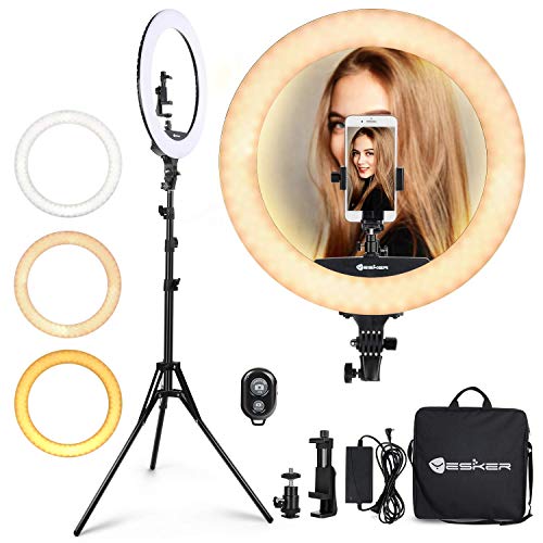 Ring-Light-18-Inch-65W-LED-Ringlight-Kit-with-Tripod-Stand-with-Phone-Holder-Adjustable-Color-Temperature-Circle-MUA-Lighting-for-iPhone-Camera-for-for-Vlog-Makeup-YouTube-Video-Shooting-Selfie