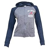 Women's MLB Team Logo Full Zip T-Shirt Hoodie