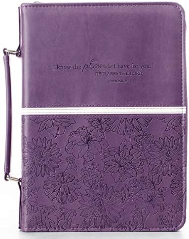 PURPLE TRENDY LUXLEATHER MEDIUM BIBLE COVER