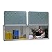 Pit Posse Aluminum Overhead Storage Organizer Cabinet for Shop Garage Enclosed Trailer – Storage for Motorcycle/Automotive Accessories - Diamond Plate Finish - 48