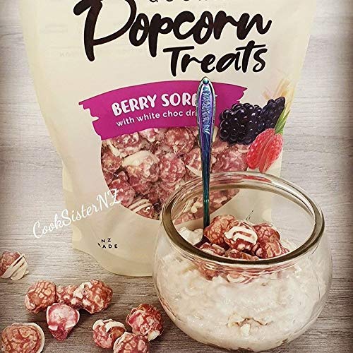 Premium Artisanal Gourmet Popcorn Made in New Zealand Berry Sorbet Paired with White Chocolate
