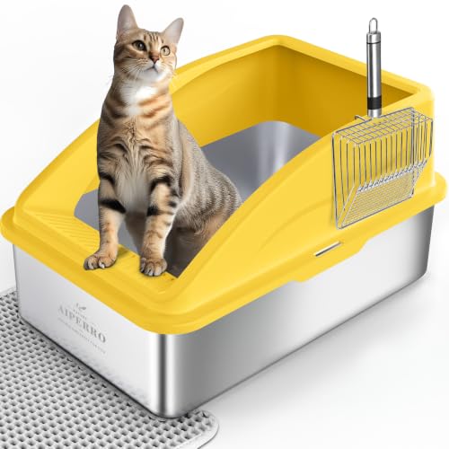 AIPERRO Stainless Steel Litter Box
