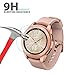 Compatible with Samsung Galaxy Watch 42mm Screen Protector [2 Pack],YiJYi Full-Coverage Tempered Glass Screen Protector [9H Hardness] [Crystal Clear] [Bubble Free Installation]