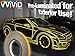 VViViD Reflective Fine Line Detail Tape Stripe 1cm x 3m Prelaminated for Interior/Exterior Use (Gold Yellow)