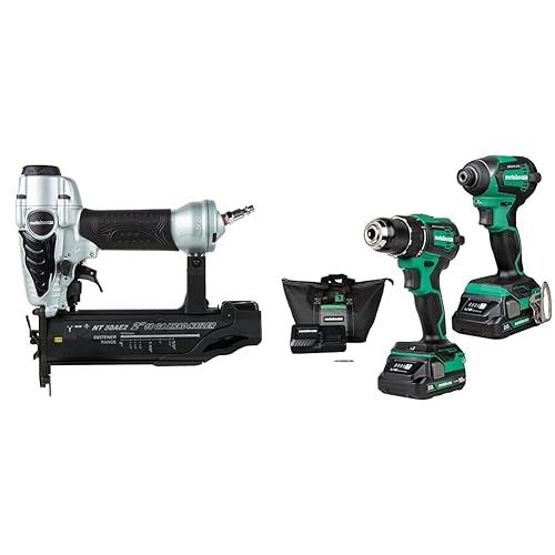 Bundle of Metabo HPT Brad Nailer Kit NT50AE2 Metabo HPT 18V