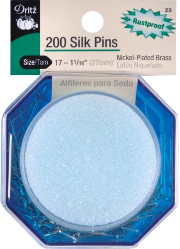 UPC 072879100419, Dritz 200-Piece Silk Pins, 1-1/16-Inch