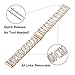 TRUMiRR Band for Samsung Galaxy Watch 42mm / Active 2 40mm 44mm Women, 20mm Stainless Steel & Resin Watchband Rose Gold Strap for Garmin Vivoactive 3 / Venu