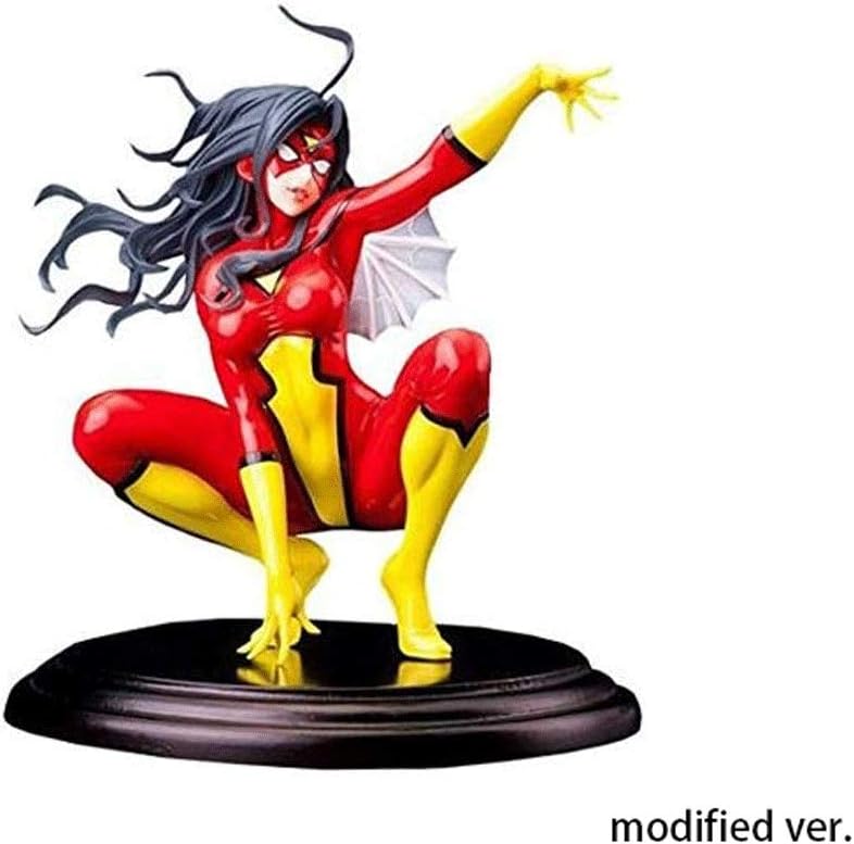 Yanshangqi Super Hero Spider Woman Bishoujo Action Figure - 5.9 Inches Model Toy