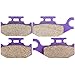 ECCPP fa413 Front（Right Left） Brake Pads Fits 2005 2006 2007 Suzuki King Quad 700 LTA700X 4x4 Front Kevlar Carbon Fiber