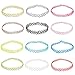 JANE STONE Choker Black Stretch Gothic Tattoo Henna Necklace (12 pcs a Set)