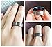 King Will Duo 7mm 9mm Blue Domed Tungsten Carbide Wedding Band Ring Brushed Polish Finished Comfort Fit