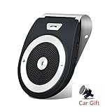 Bluetooth Speaker for Car Bluetooth Car Kit Speakerphone Portable Car Audio Noise Cancelling Multipoint Wireless Clip On Sun Visor Includes Magnetic Phone Car Mount Holder