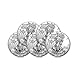 1986 - Present (Random Year) Lot of (5) 1 oz American Silver Eagle Coins Brilliant Uncirculated (Type 1 or 2) with Certificates of Authenticity $1 Seller BU