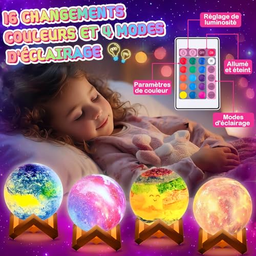 Girl Gift 7 8 9 10 Years: Toy Child 5 6 7 8 Years Manual Activities for Children Creative Leisure Children 8-9-10-11 Years Painting Kit Lamp Moon Night Light Birthday Gift Girl Boy 3-12 Years