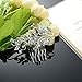 Gentlecarin Vintage Bling Crystal Hair Comb for Women Princess Luxury Style (Y0N7)