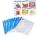 ACRATO Sous Vide Bags 10 Reusable Vacuum Food Storage Bags 2 and 2 Sous Vide Bag Clip Practical for Food Storage